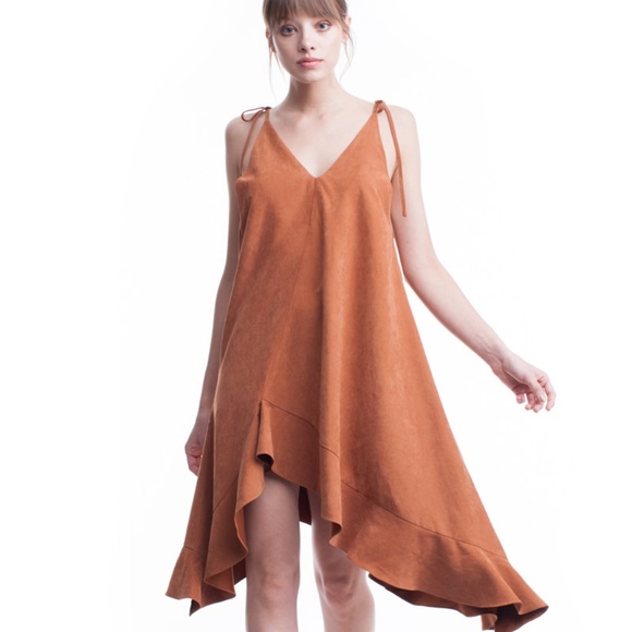 ASYMMETRIC MINI DRESS - Picture 1 of 3